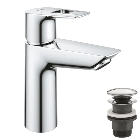 Grohe BauLoop New Одноважільний змішувач для раковини M-Size + нажимний донний клапан
