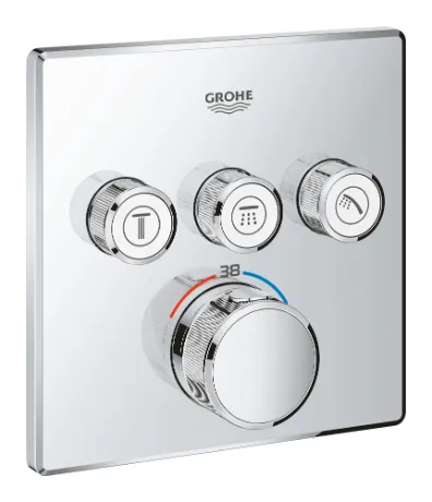 Grohe Grohtherm SmartControl Термостат прихованого монтажу із 3 кнопками керування