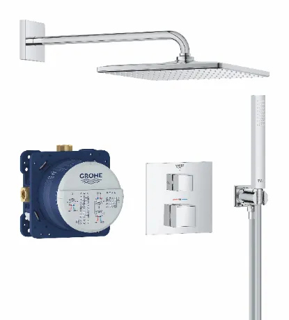 Grohe Grohtherm Cube Душова система прихованого монтажу з Rainshower Mono 310 Cube