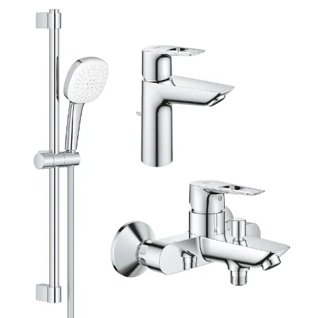 Grohe Набiр змiшувачiв BauLoop New 3 в 1 для ванни